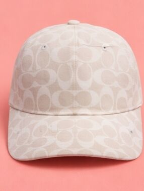 Coach Ladies Signature Baseball Cap with Monogram
